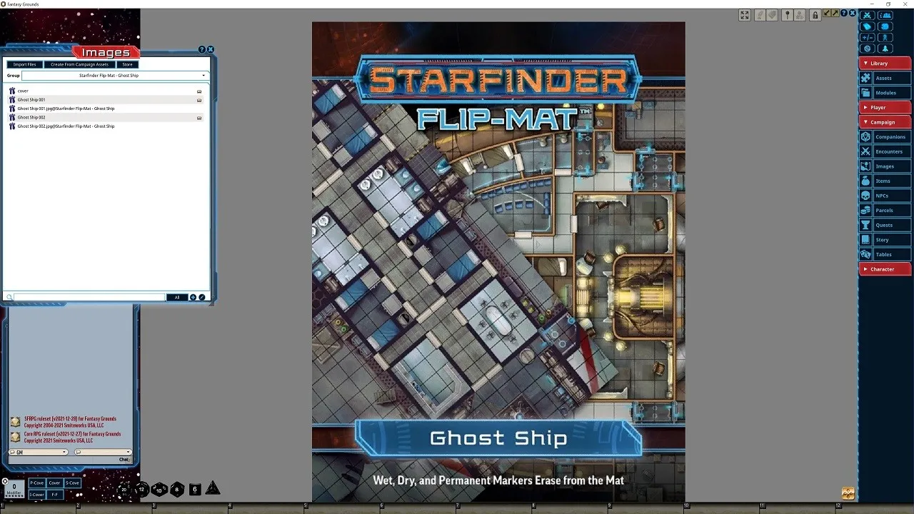 Fantasy Grounds - Starfinder RPG - Flipmat - Ghost Ship Screenshot 0