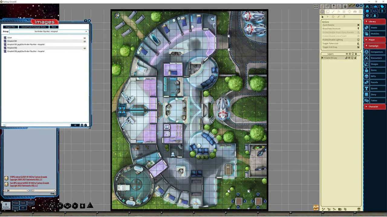 Fantasy Grounds - Starfinder RPG - Flipmat -Hospital Screenshot 2
