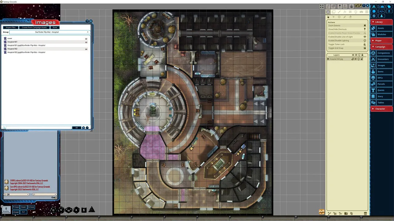 Fantasy Grounds - Starfinder RPG - Flipmat -Hospital Screenshot 0