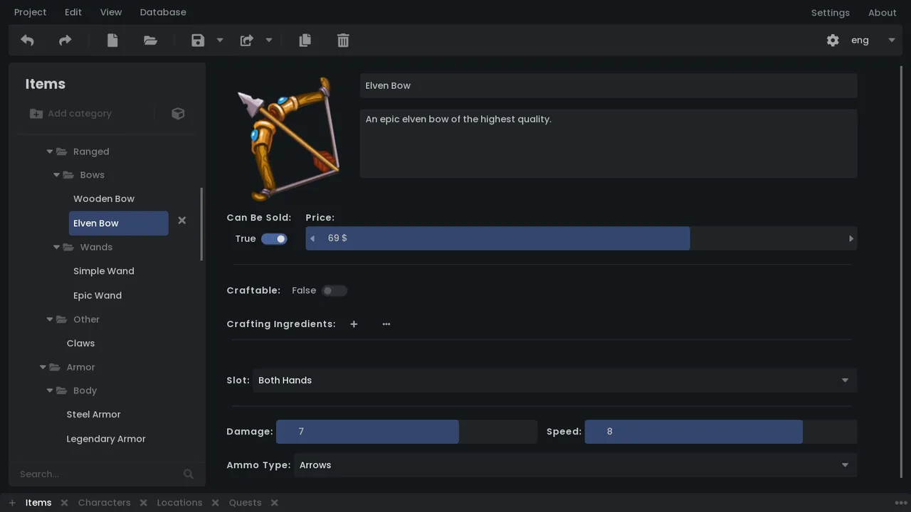 GridlessDB Screenshot 2