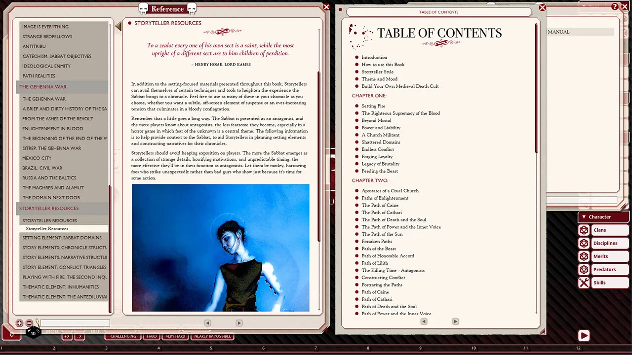 Fantasy Grounds - Sabbat: The Black Hand Screenshot 0