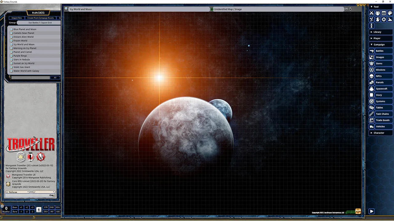 Fantasy Grounds - Star Battles: All Alone in the Black Space Map Pack Screenshot 2