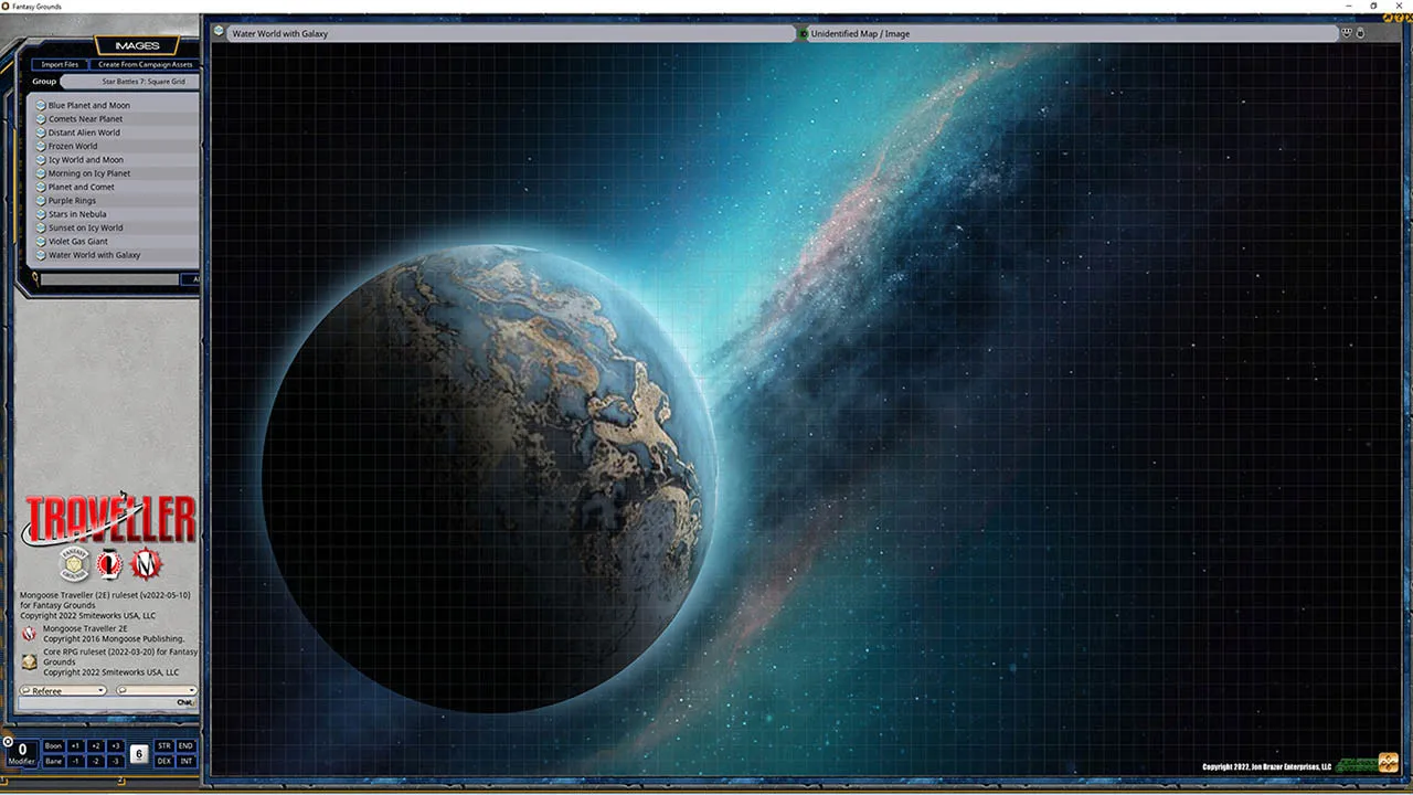Fantasy Grounds - Star Battles: All Alone in the Black Space Map Pack Screenshot 0