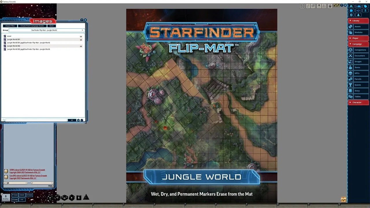 Fantasy Grounds - Starfinder RPG - Flipmat-Jungle World Screenshot 0