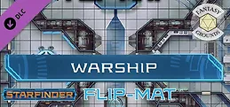Fantasy Grounds - Starfinder RPG - Flipmat - Warship