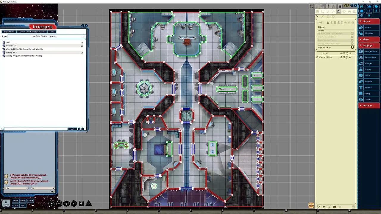 Fantasy Grounds - Starfinder RPG - Flipmat - Warship Screenshot 4