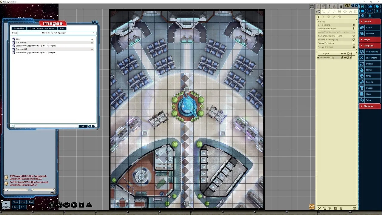 Fantasy Grounds - Starfinder RPG - Flipmat Spaceport Screenshot 0