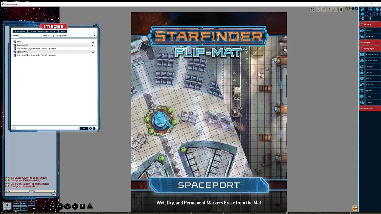 Fantasy Grounds - Starfinder RPG - Flipmat Spaceport Screenshot 2