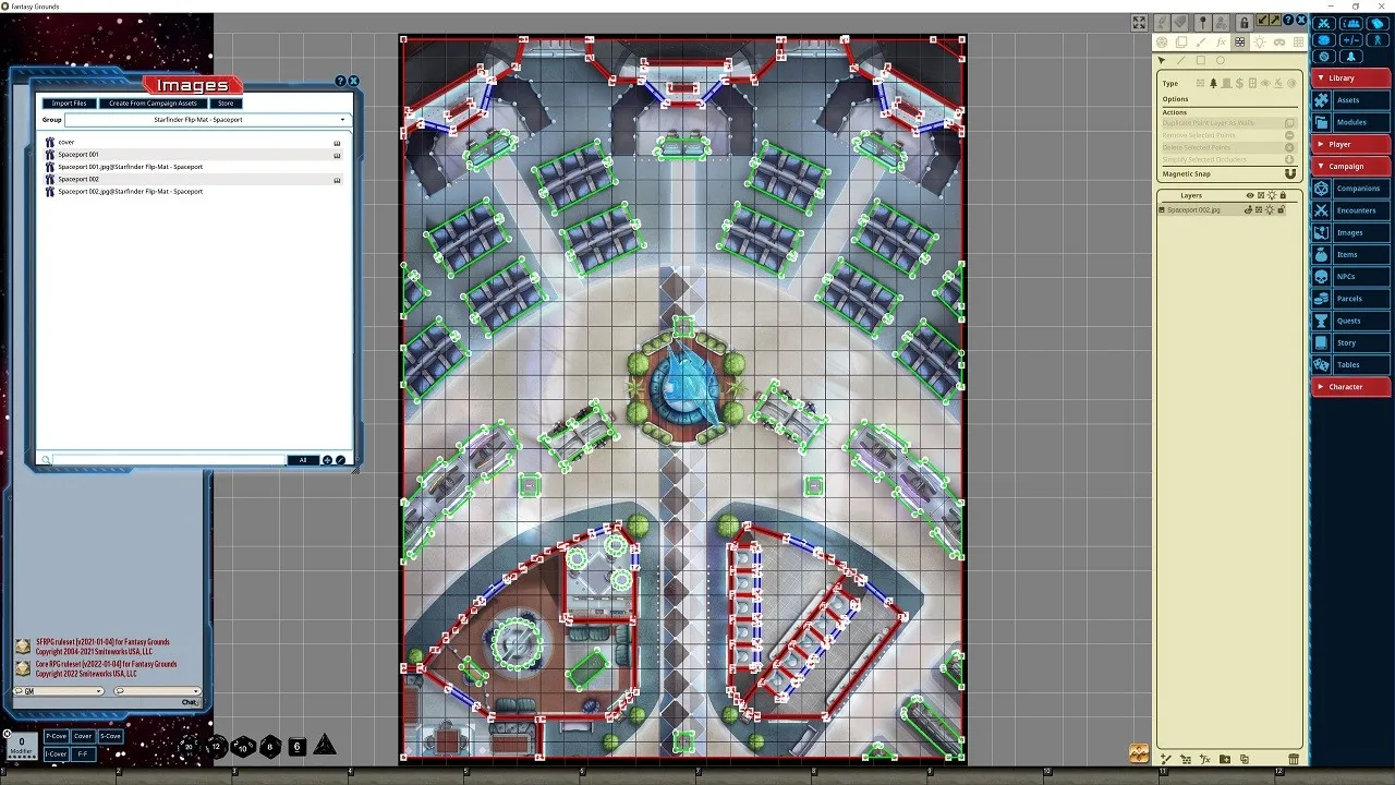 Fantasy Grounds - Starfinder RPG - Flipmat Spaceport Screenshot 4