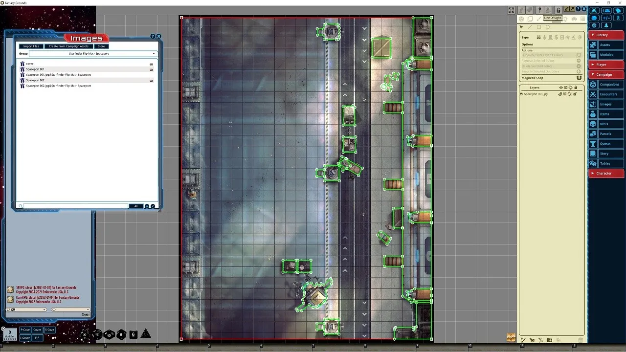 Fantasy Grounds - Starfinder RPG - Flipmat Spaceport Screenshot 3