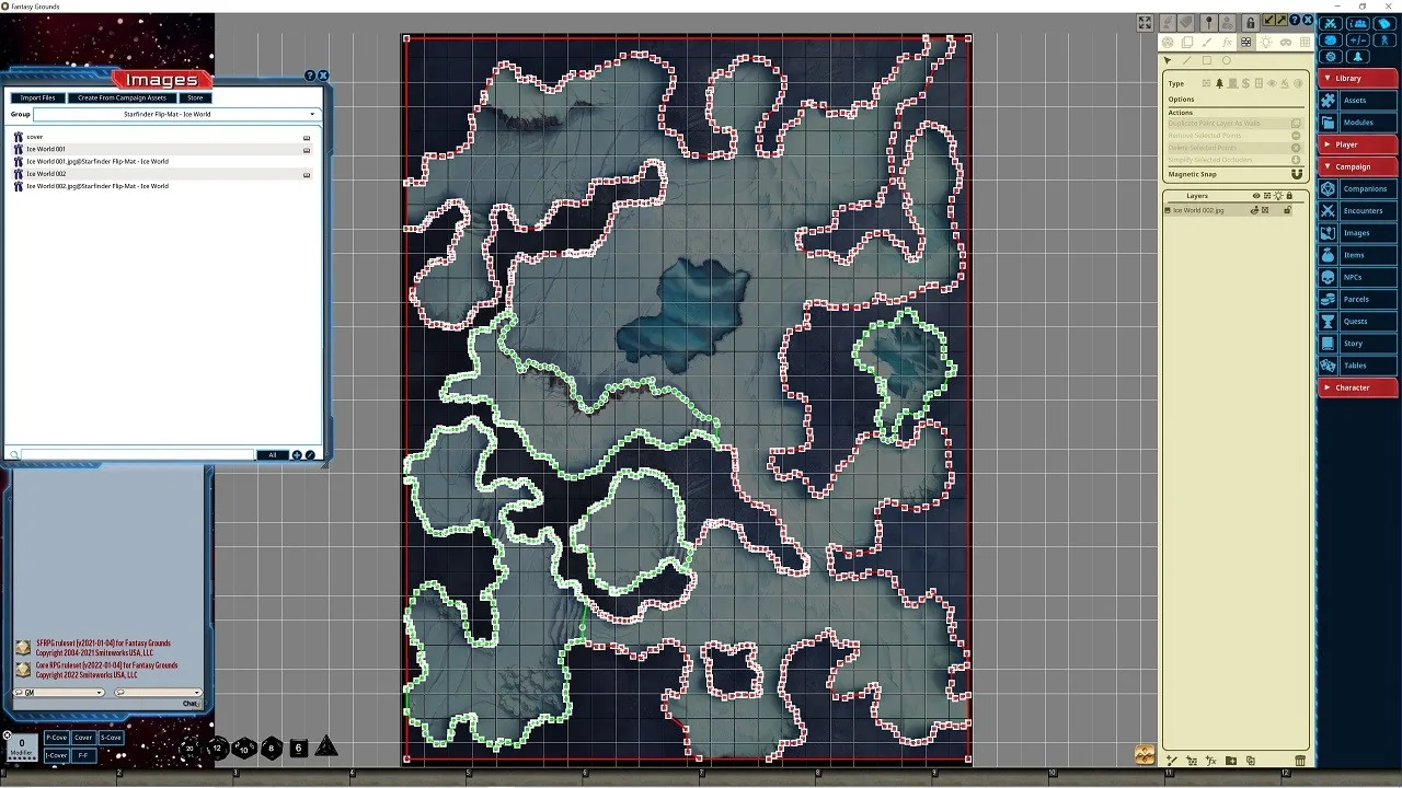 Fantasy Grounds - Starfinder RPG - Flipmat - Ice World Screenshot 4