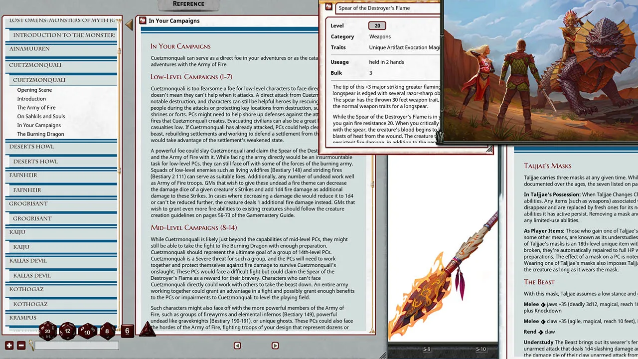 Fantasy Grounds - Pathfinder 2 RPG - Lost Omens: Monsters of Myth Screenshot 5