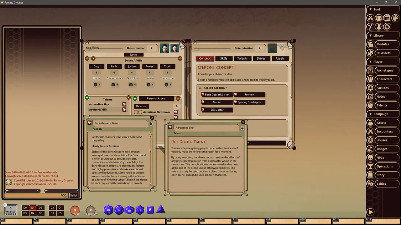 Fantasy Grounds - Dune Adventures in the Imperium Screenshot 3