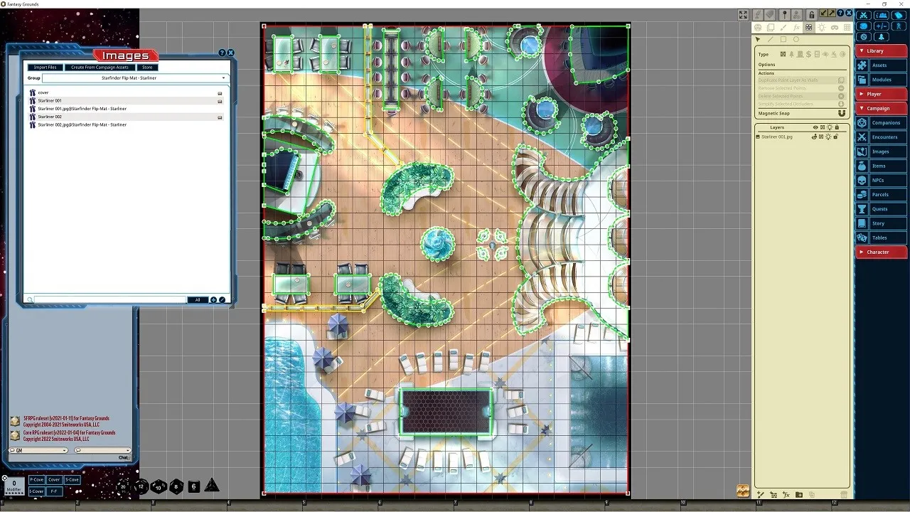 Fantasy Grounds - Starfinder RPG - Flipmat - Starliner Screenshot 4