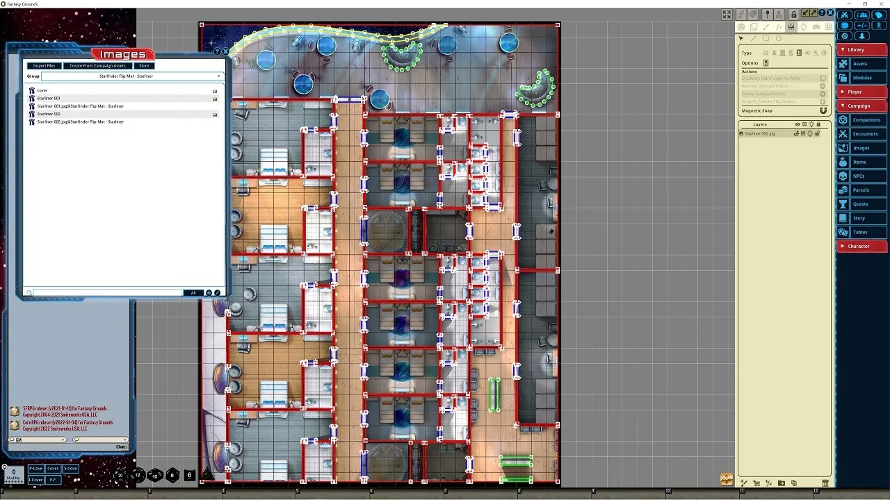 Fantasy Grounds - Starfinder RPG - Flipmat - Starliner Screenshot 3