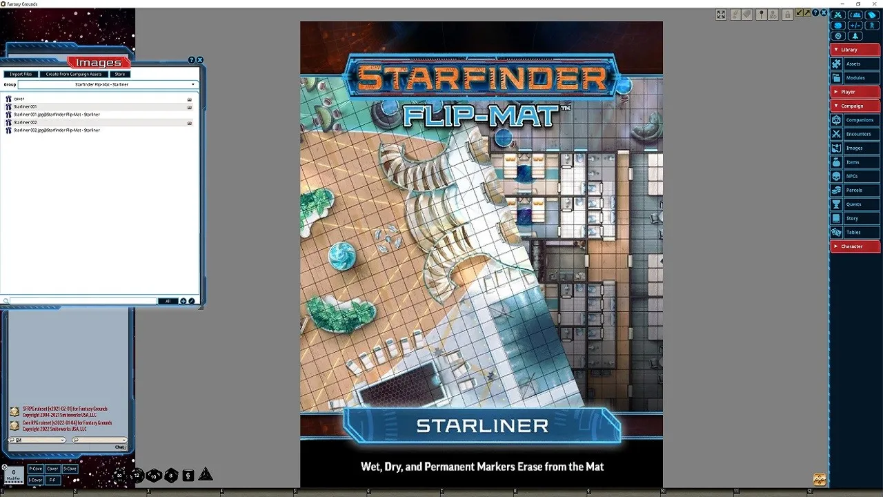Fantasy Grounds - Starfinder RPG - Flipmat - Starliner Screenshot 1