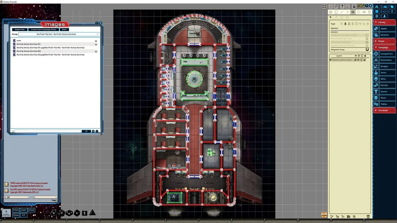 Fantasy Grounds - Starfinder RPG - Flipmat - Starfinder Society Starships Screenshot 2