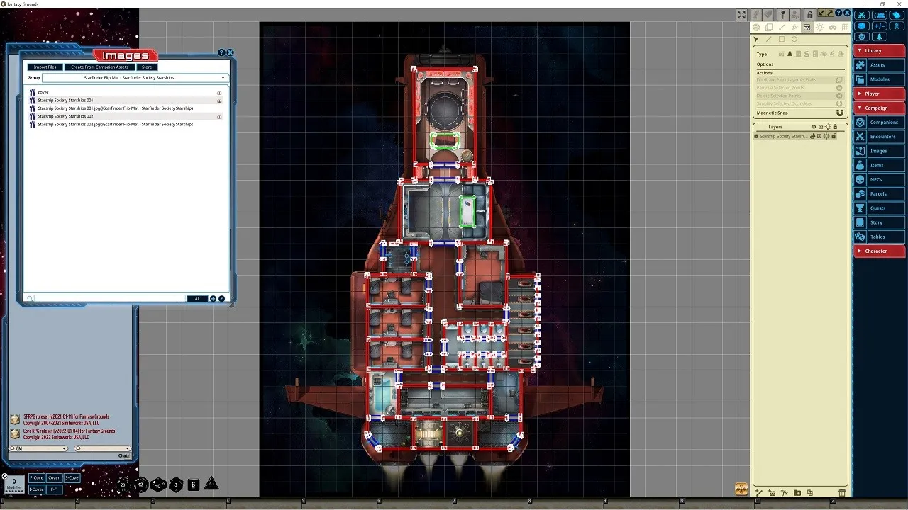 Fantasy Grounds - Starfinder RPG - Flipmat - Starfinder Society Starships Screenshot 1