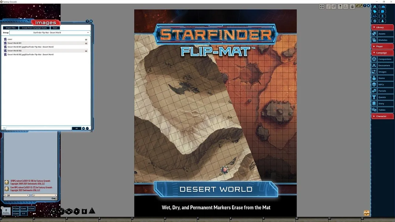 Fantasy Grounds - Starfinder RPG - FlipMat - Desert World Screenshot 1
