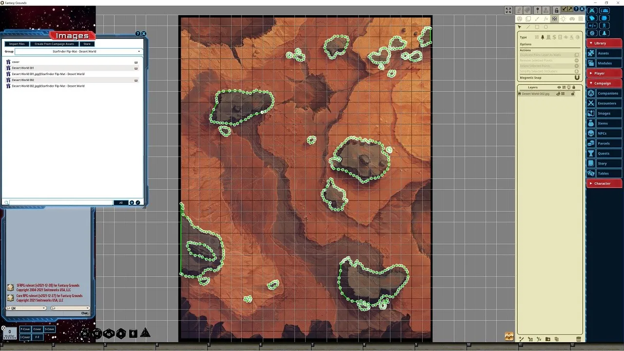 Fantasy Grounds - Starfinder RPG - FlipMat - Desert World Screenshot 4