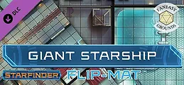 Fantasy Grounds - Starfinder RPG - FlipMat - Giant Starship