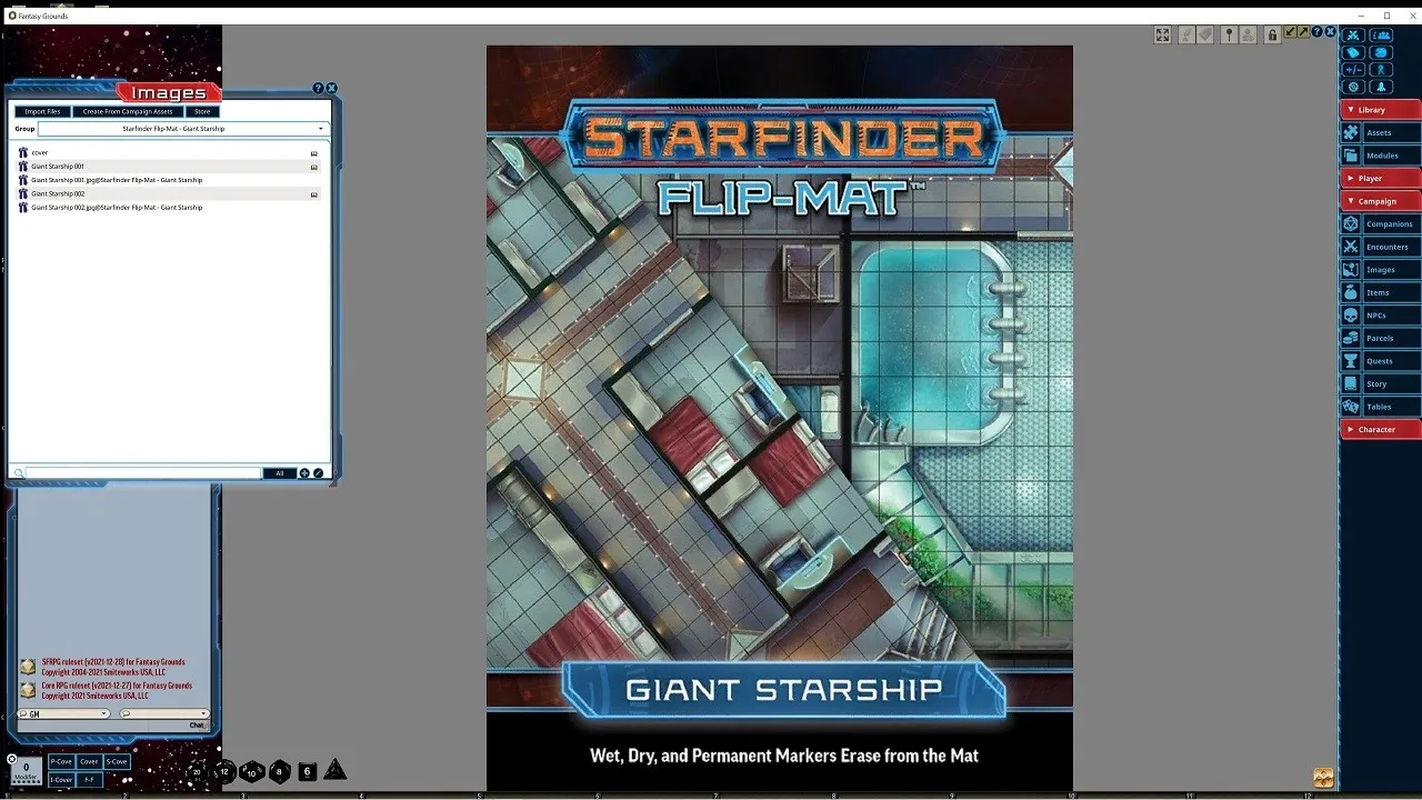 Fantasy Grounds - Starfinder RPG - FlipMat - Giant Starship Screenshot 0