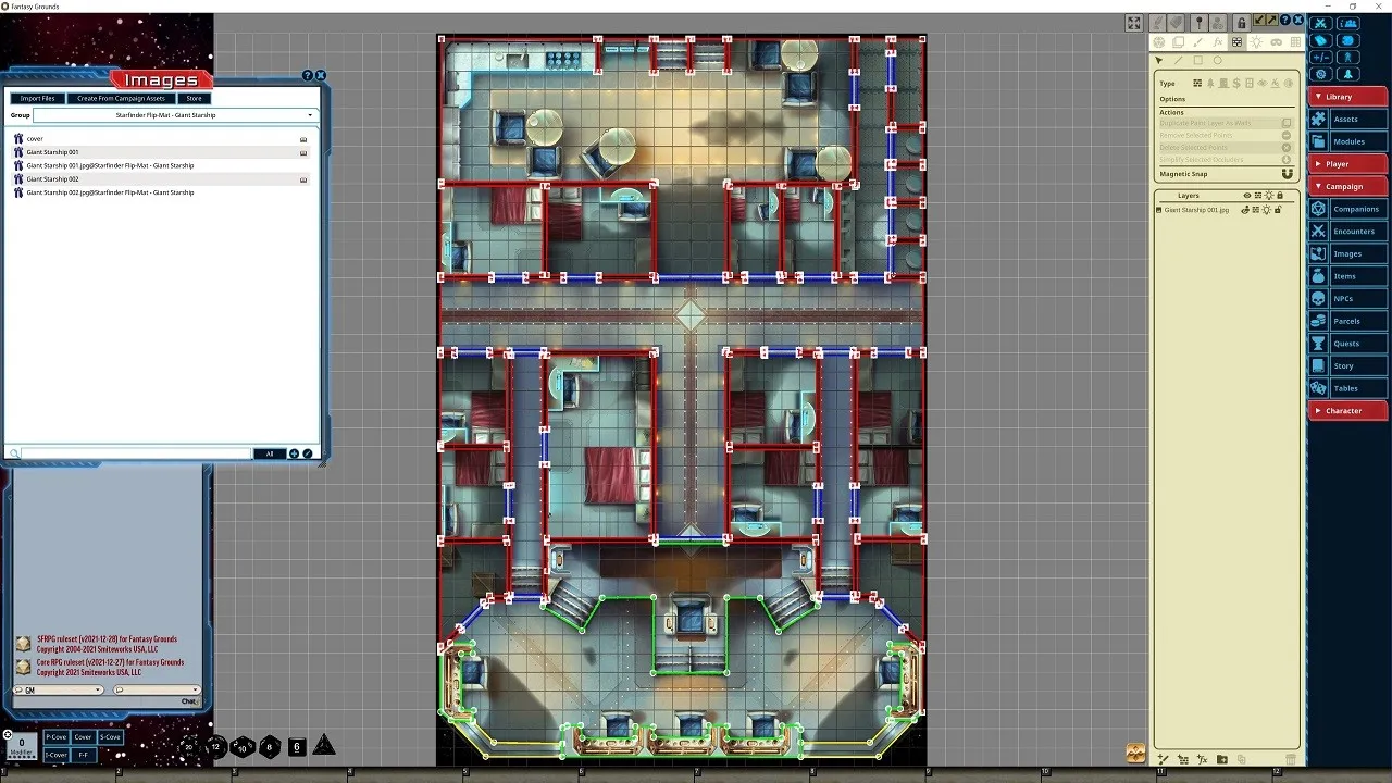 Fantasy Grounds - Starfinder RPG - FlipMat - Giant Starship Screenshot 4