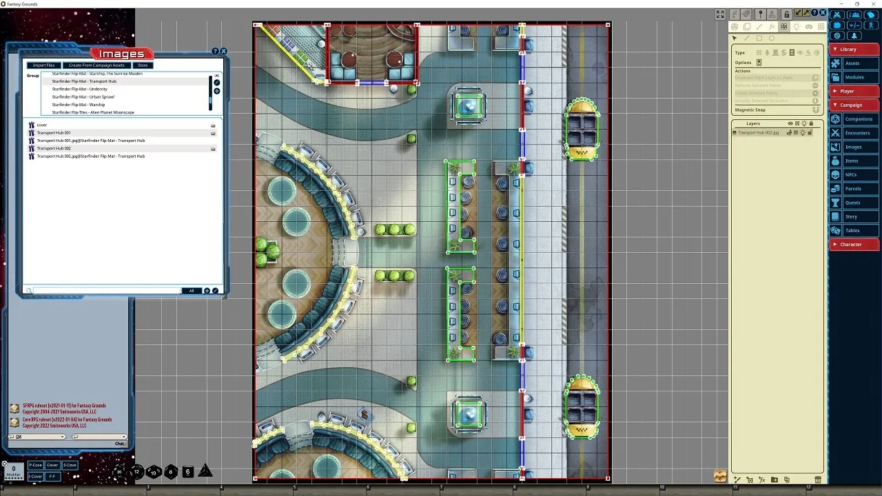 Fantasy Grounds - Starfinder RPG - FlipMat - Transport Hub Screenshot 3