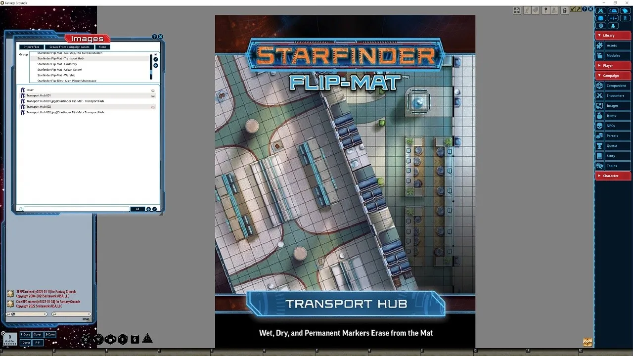 Fantasy Grounds - Starfinder RPG - FlipMat - Transport Hub Screenshot 2