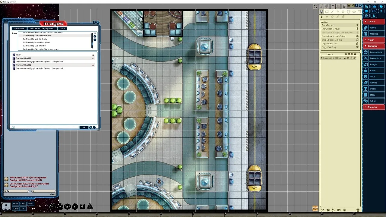 Fantasy Grounds - Starfinder RPG - FlipMat - Transport Hub Screenshot 1