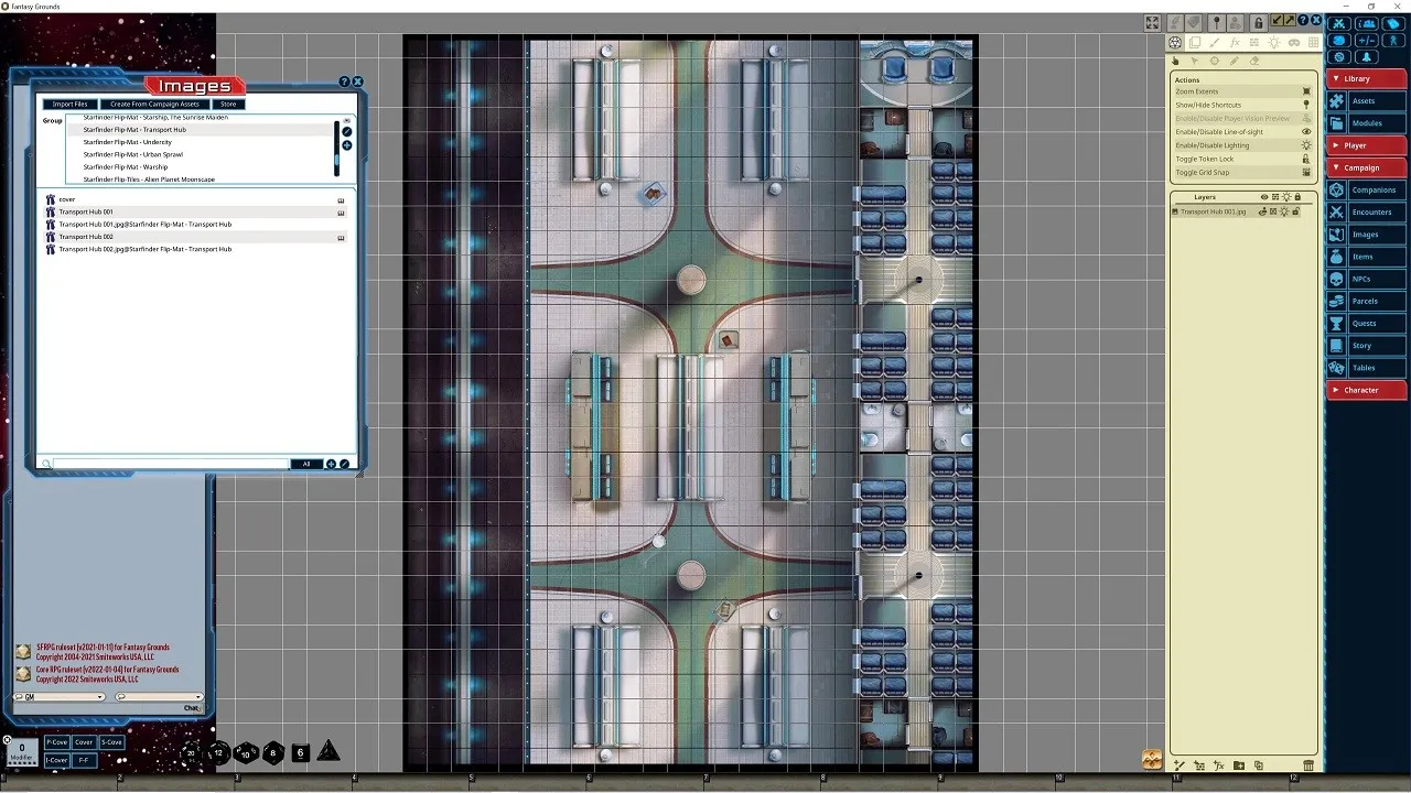 Fantasy Grounds - Starfinder RPG - FlipMat - Transport Hub Screenshot 4