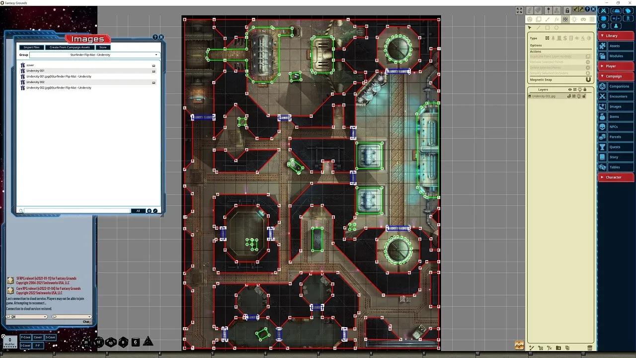 Fantasy Grounds - Starfinder RPG - Flipmat - Undercity Screenshot 4