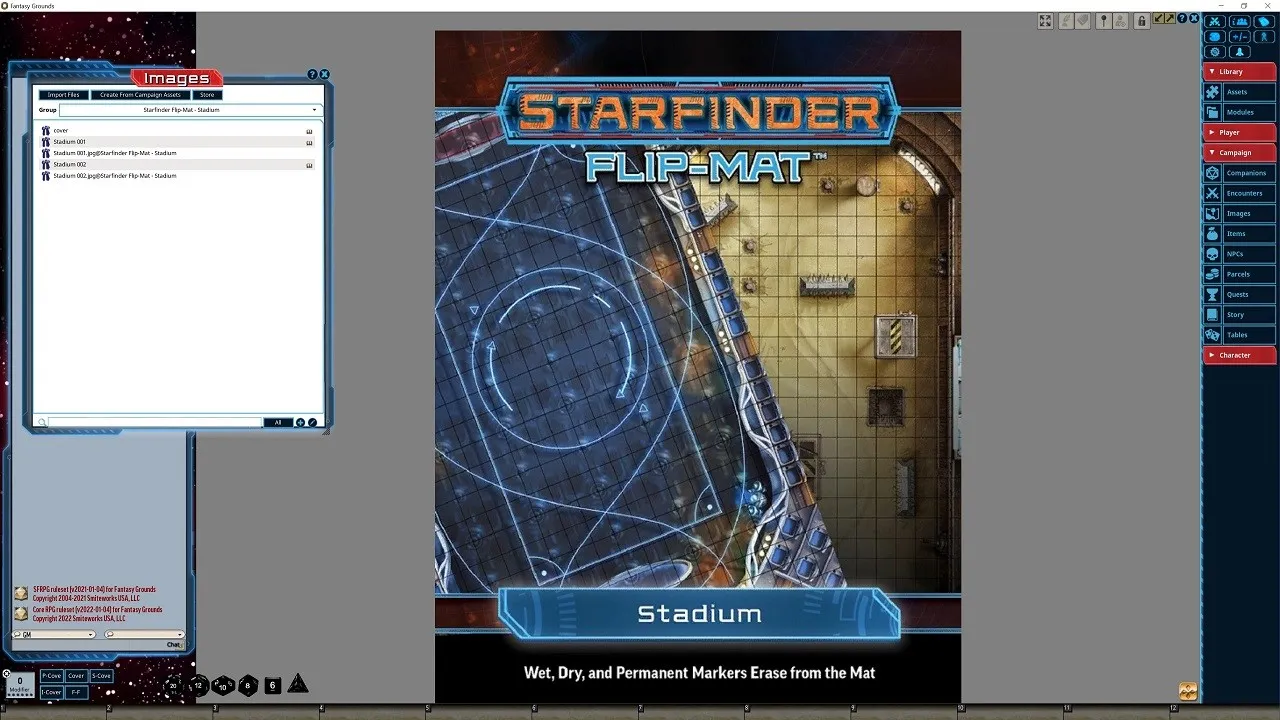 Fantasy Grounds - Starfinder RPG - FlipMat - Stadium Screenshot 1