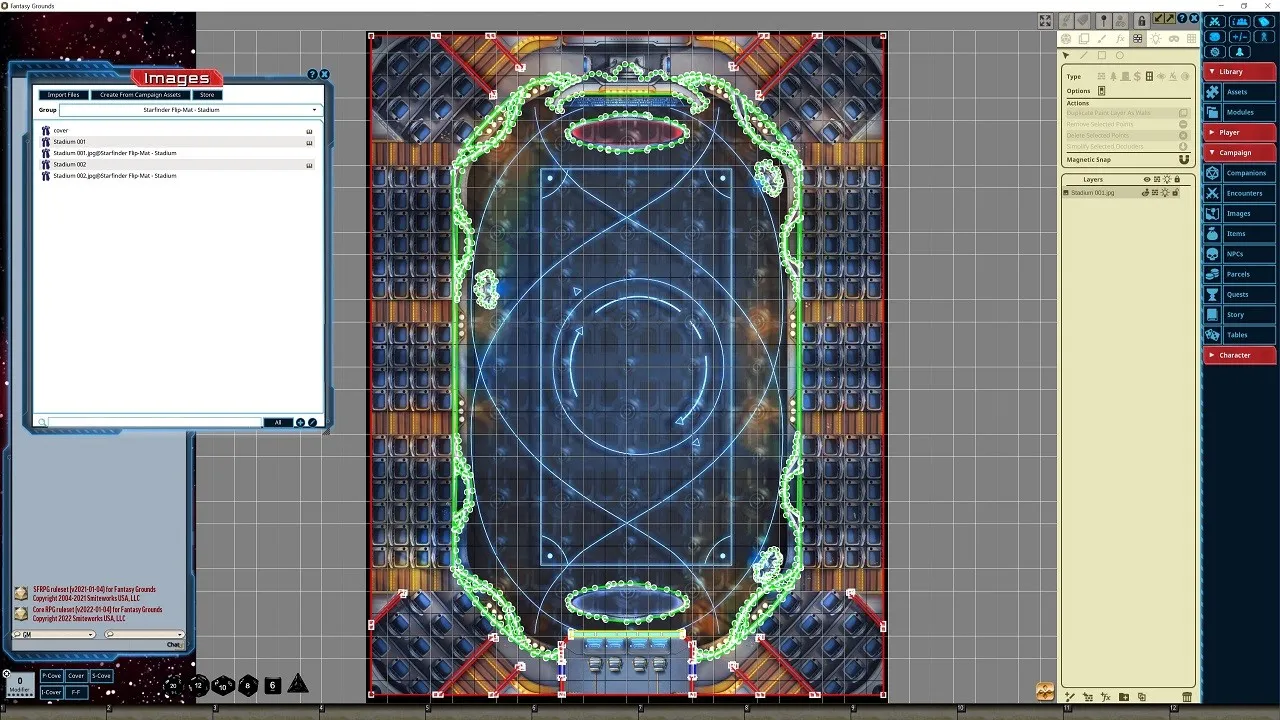 Fantasy Grounds - Starfinder RPG - FlipMat - Stadium Screenshot 5