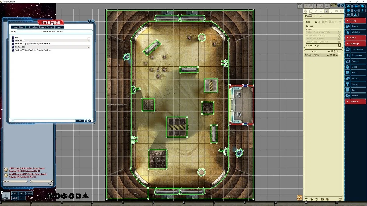 Fantasy Grounds - Starfinder RPG - FlipMat - Stadium Screenshot 0
