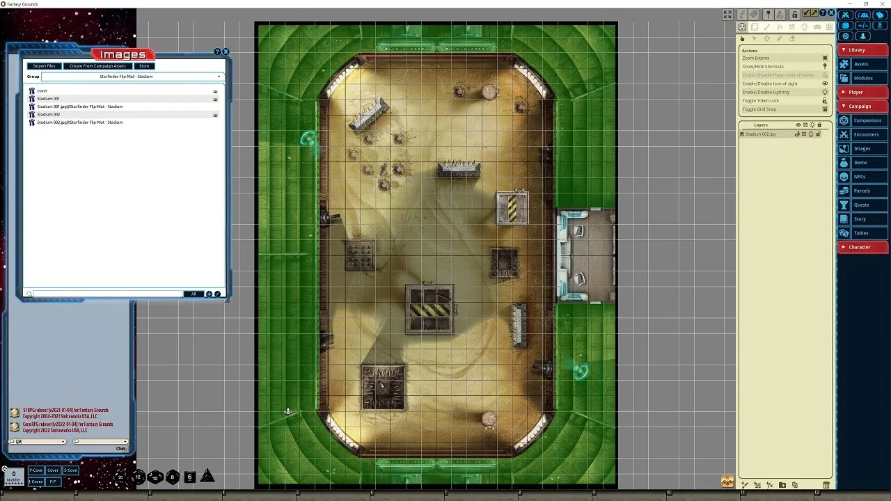 Fantasy Grounds - Starfinder RPG - FlipMat - Stadium Screenshot 4