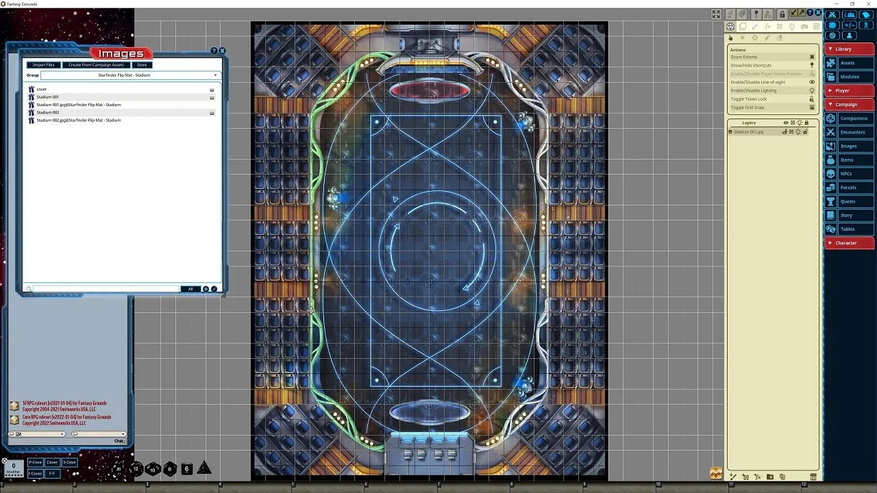 Fantasy Grounds - Starfinder RPG - FlipMat - Stadium Screenshot 2