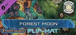 Fantasy Grounds - Starfinder RPG - FlipMat - Forest Moon