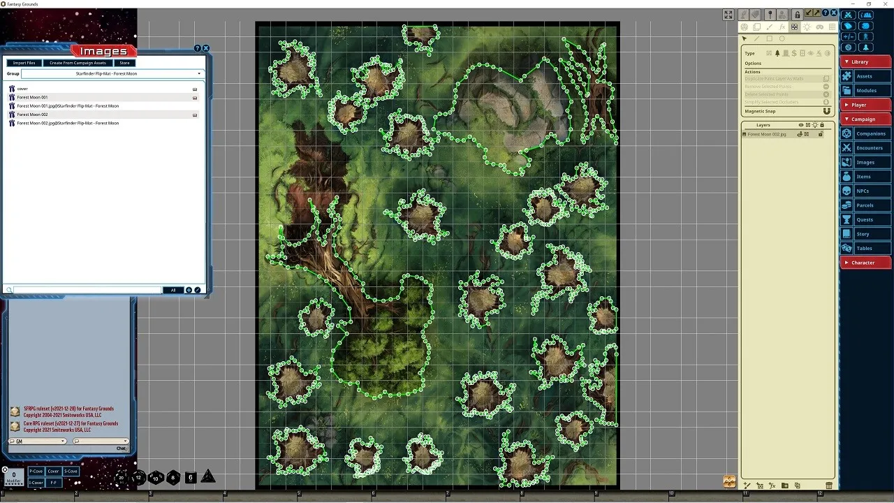Fantasy Grounds - Starfinder RPG - FlipMat - Forest Moon Screenshot 3
