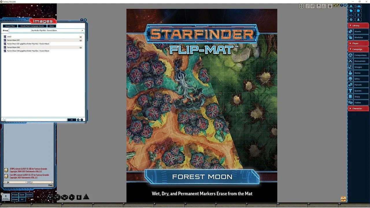 Fantasy Grounds - Starfinder RPG - FlipMat - Forest Moon Screenshot 0