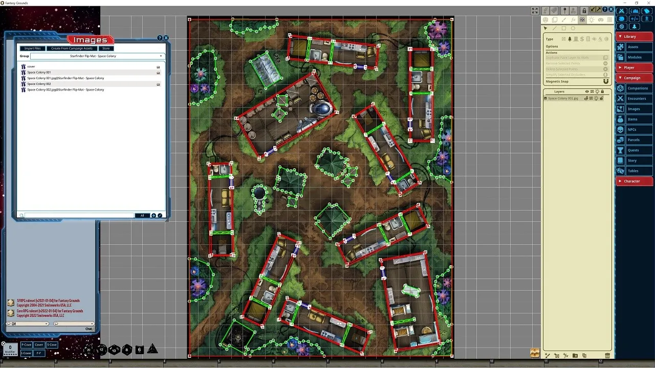 Fantasy Grounds - Starfinder RPG - FlipMat - Space Colony Screenshot 4