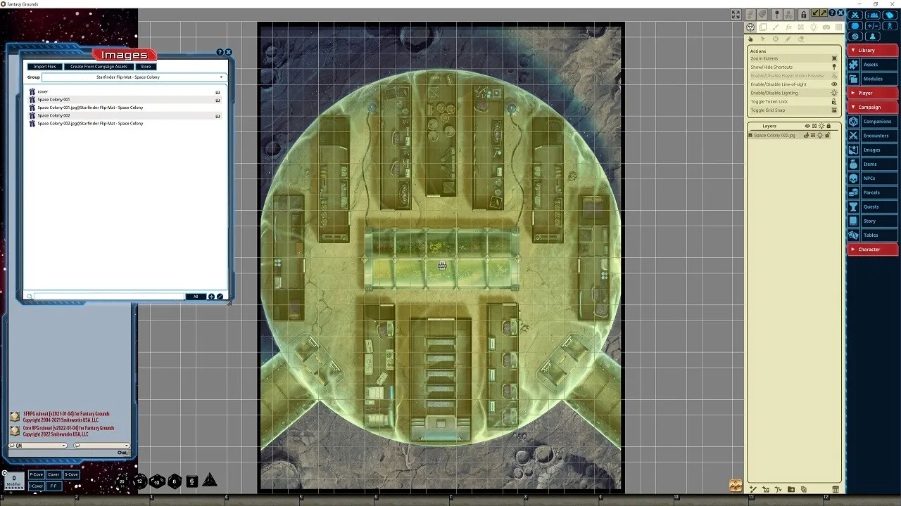 Fantasy Grounds - Starfinder RPG - FlipMat - Space Colony Screenshot 1