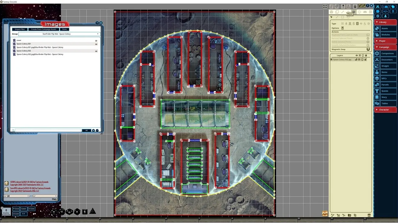 Fantasy Grounds - Starfinder RPG - FlipMat - Space Colony Screenshot 3