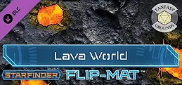 Fantasy Grounds - Starfinder RPG - FlipMat - Lava World