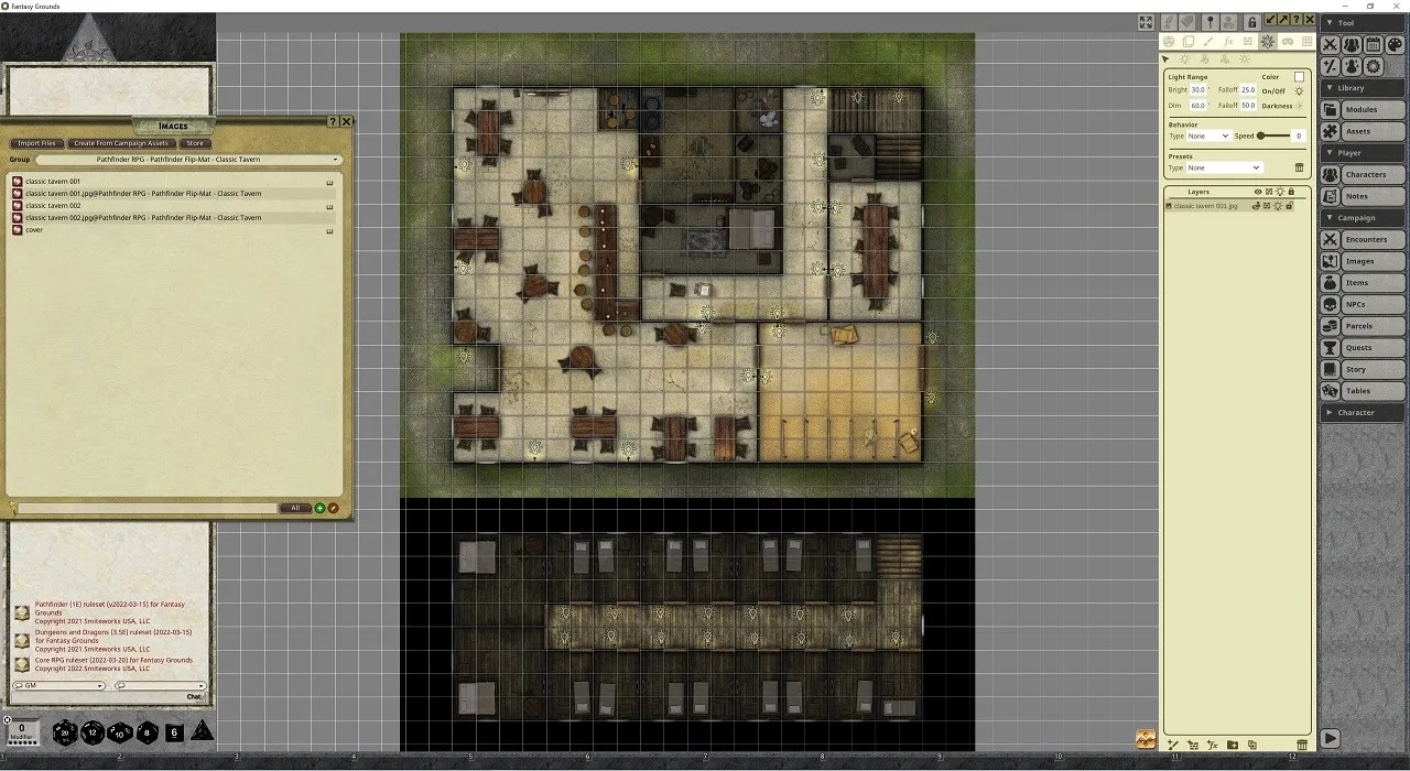 Fantasy Grounds - Pathfinder RPG - Pathfinder Flip-Map - Classic Tavern Screenshot 2