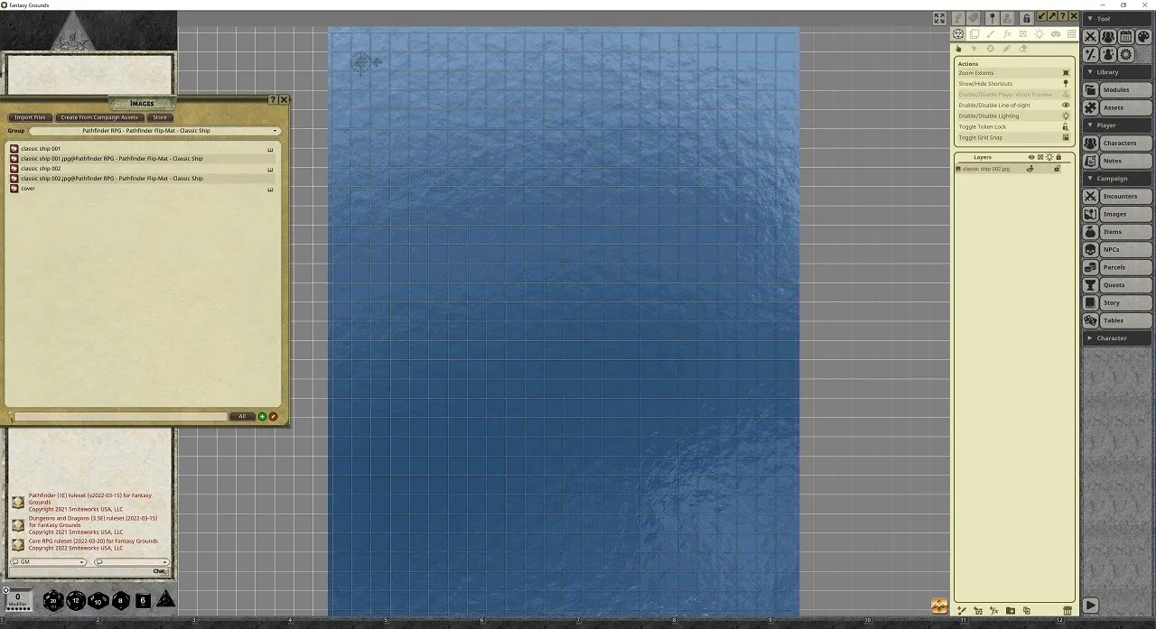 Fantasy Grounds - Pathfinder RPG - Pathfinder Flip-Map - Classic Ship Screenshot 1