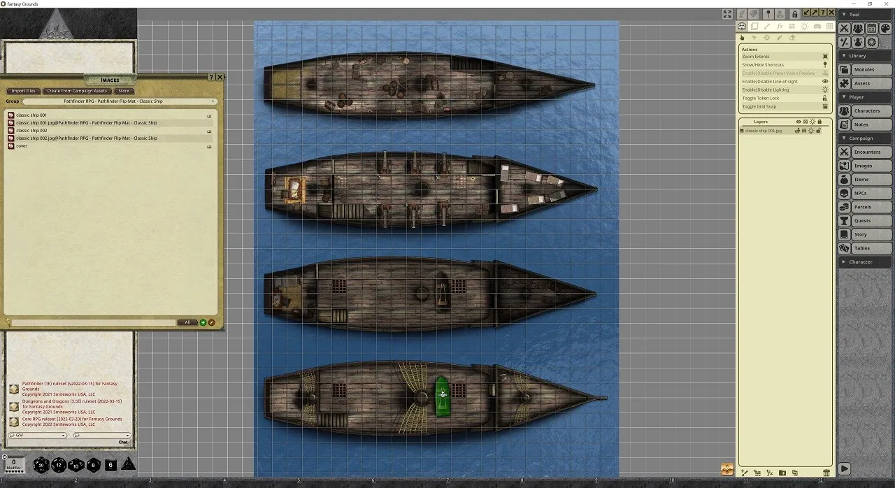 Fantasy Grounds - Pathfinder RPG - Pathfinder Flip-Map - Classic Ship Screenshot 4