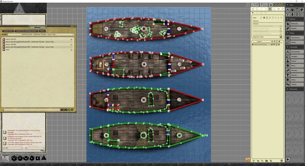 Fantasy Grounds - Pathfinder RPG - Pathfinder Flip-Map - Classic Ship Screenshot 2