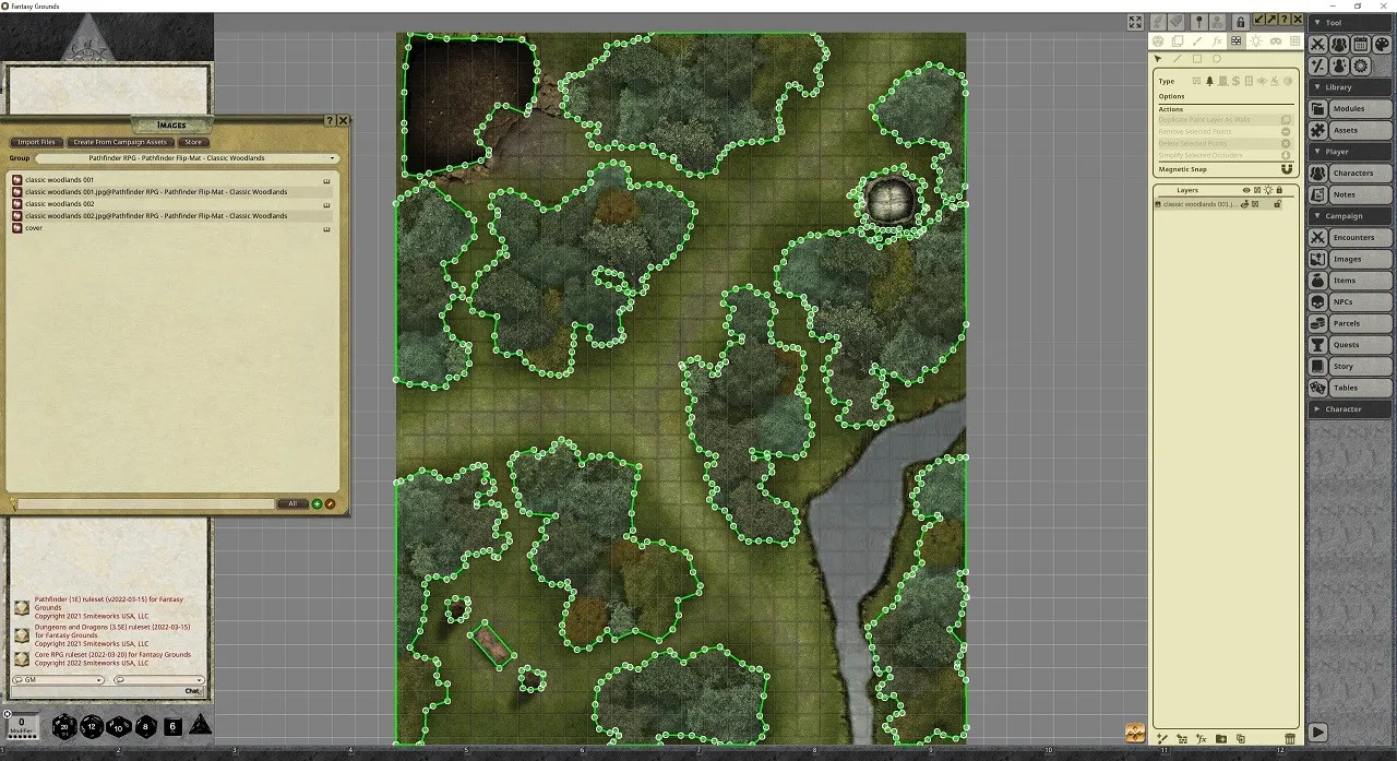 Fantasy Grounds - Pathfinder RPG - Pathfinder Flip-Mat - Classic Woodlands Screenshot 4
