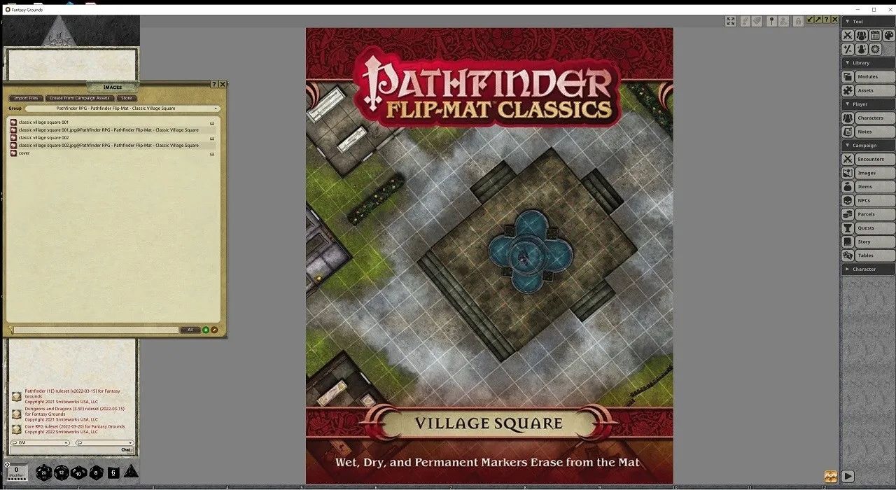 Fantasy Grounds - Pathfinder RPG - Pathfinder Flip-Map - Classic Village Square Screenshot 1